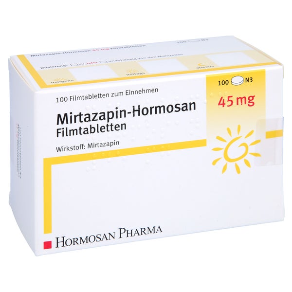Mirtazapin Hormosan 45 mg Filmtabletten 100 St