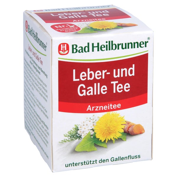 BAD Heilbrunner Leber- und Galletee Filt 8X1,75 g