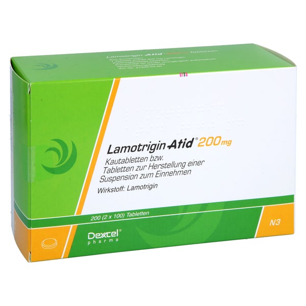 LAMOTRIGIN Atid 200 mg Kautbl./Tbl.z.H.e.Sus.z.Ein 200 St