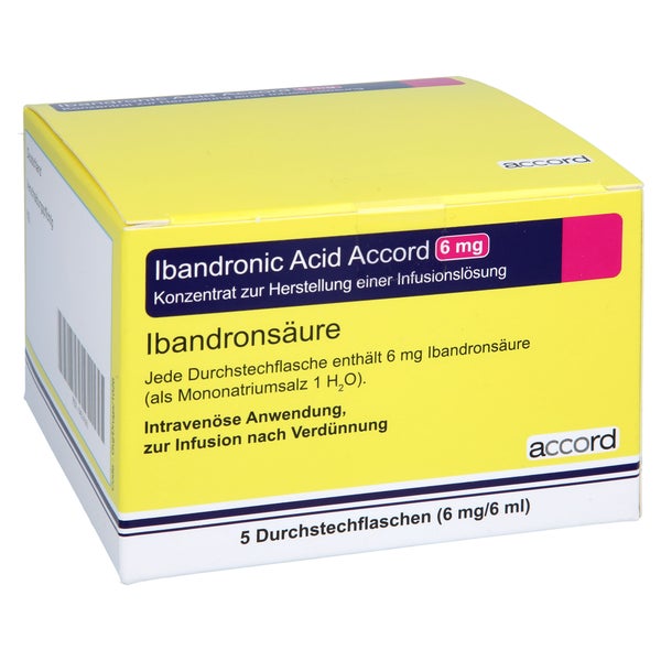 IBANDRONIC Acid Accord 6mg/6ml Konz.z.Her.e.Inf.L. 5 St