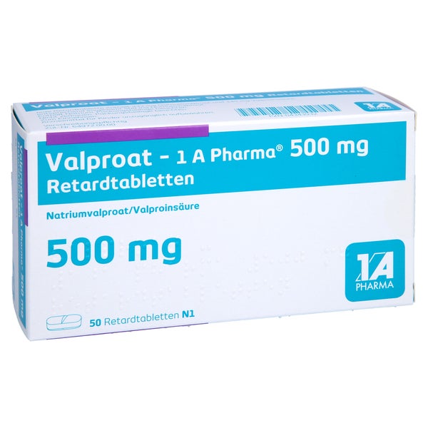 VALPROAT-1A Pharma 500 mg Retardtabletten 50 St