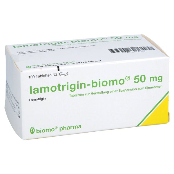 LAMOTRIGIN-biomo 50 mg Tbl.z.Herst.e.Susp.z.Einn. 100 St