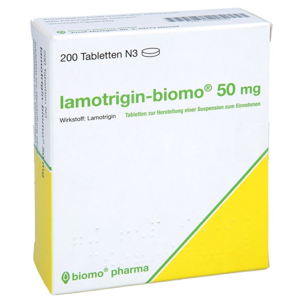 LAMOTRIGIN-biomo 50 mg Tbl.z.Herst.e.Susp.z.Einn. 200 St