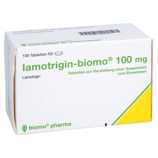LAMOTRIGIN-biomo 100 mg Tbl.z.Herst.e.Susp.z.Einn. 100 St