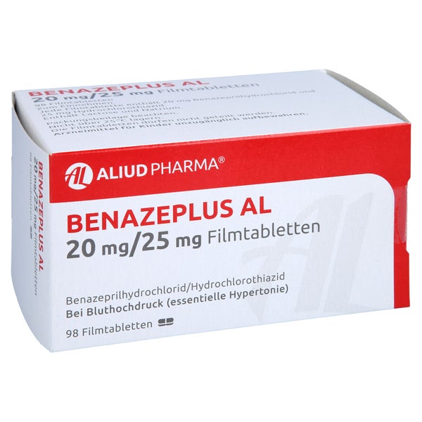 Benazeplus AL 20 mg/25 mg Filmtabletten 98 St