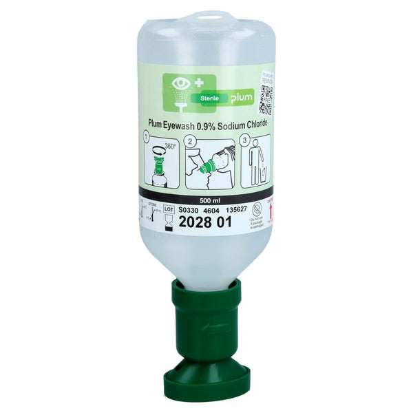 PLUM NaCl Augenspüllösung mit Augenschale 500 ml