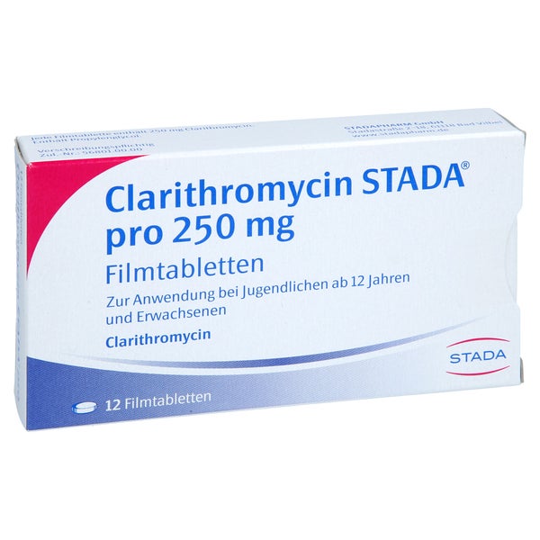 CLARITHROMYCIN STADA pro 250 mg Filmtabletten 12 St