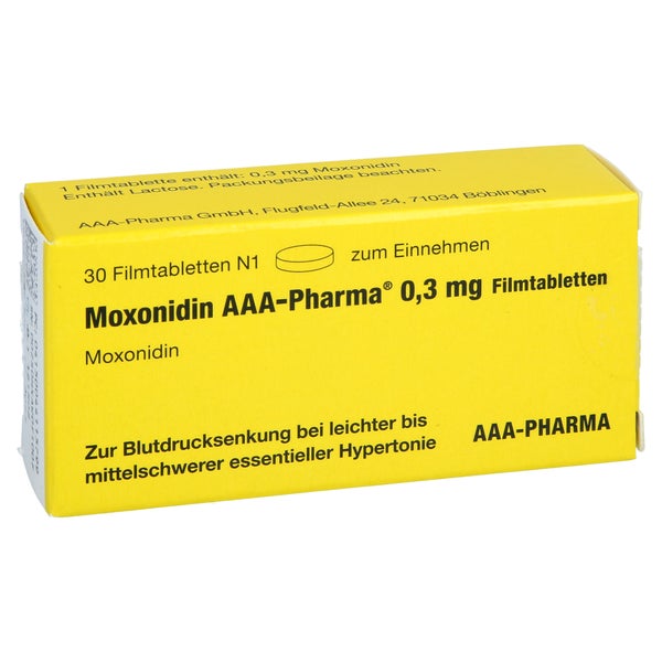 MOXONIDIN AAA-Pharma 0,3 mg Filmtabletten 30 St