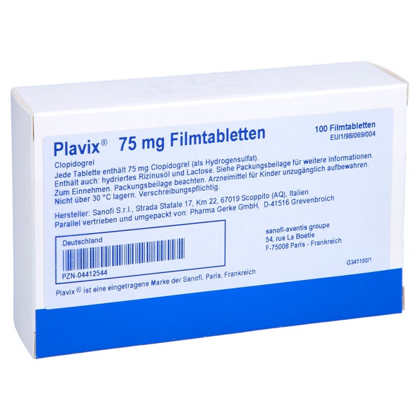 Plavix 75 mg Filmtabletten 100 St
