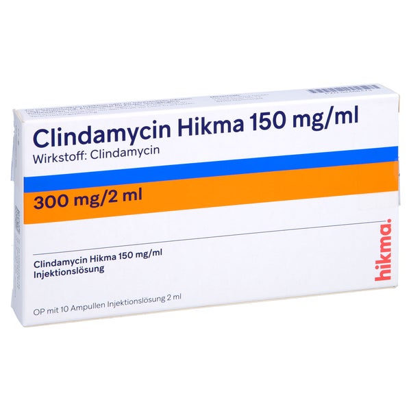 CLINDAMYCIN Hikma 150 mg/ml 300 mg Inj.-Lsg.Amp. 10X2 ml