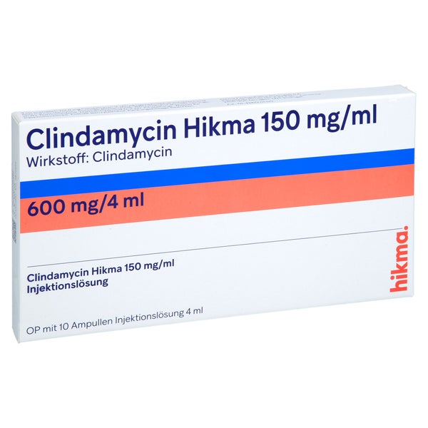 CLINDAMYCIN Hikma 150 mg/ml 600 mg Inj.-Lsg.Amp. 10X4 ml