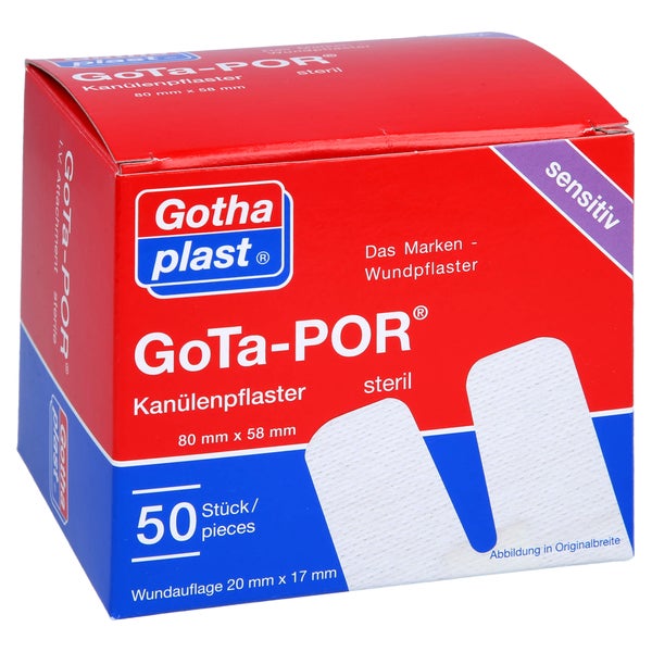 Gota-por Kanülenpflaster 58x80 mm 50 St
