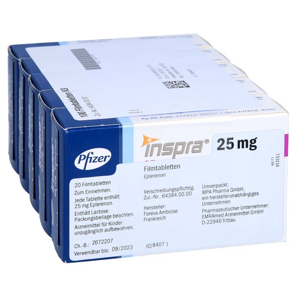 Inspra 25 mg Filmtabletten 100 St