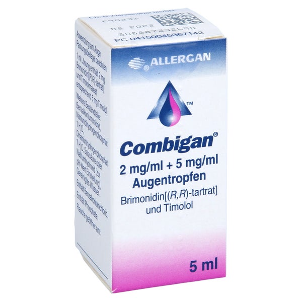 Combigan 2 Mg/ml + 5 mg/ml Augentropfen 5 ml