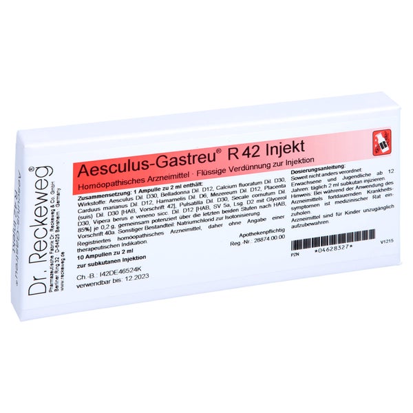 Dr. Reckeweg Aesculus-Gastreu R42 Injekt 10X2 ml