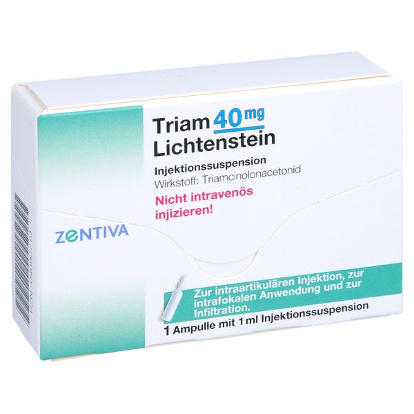 TRIAM 40 Lichtenstein Kristallsuspension Ampullen 1X1 ml