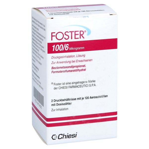 Foster 100/6 µg 120 Hub Dosieraerosol 2 St