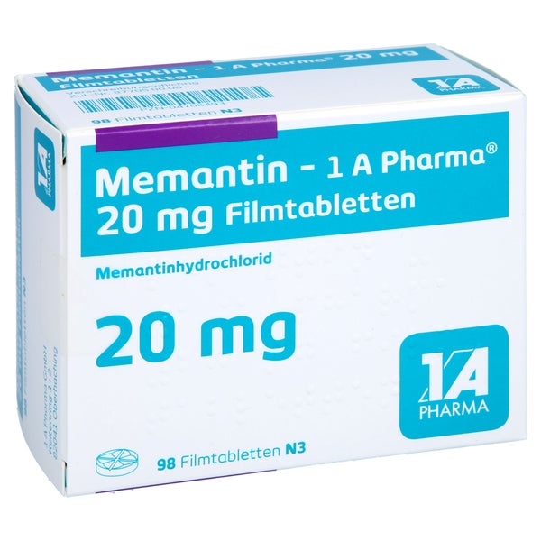 Memantin-1a Pharma 20 mg Filmtabletten 98 St