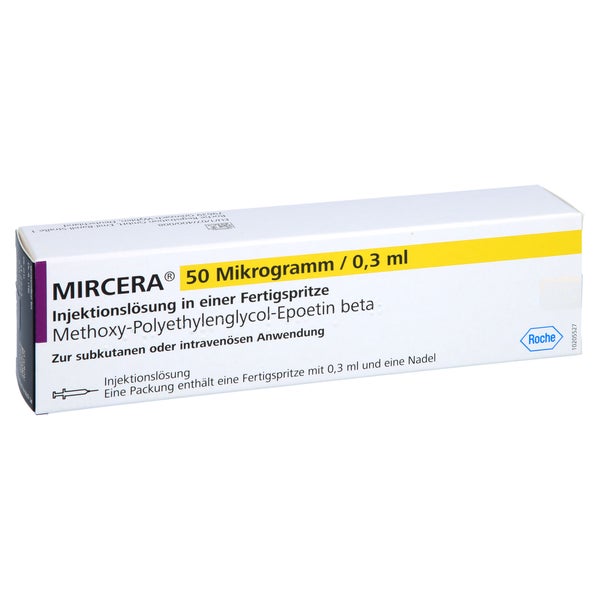 MIRCERA 50 Mikrogramm/0,3 ml Inj.-Lsg.i.e.F.-Sp. 1 St