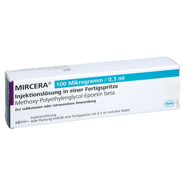 MIRCERA 100 Mikrogramm/0,3 ml Inj.-Lsg.i.e.F.-Sp. 1 St