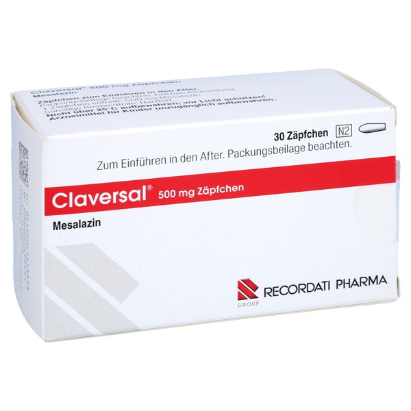 Claversal 500 mg Zäpfchen 30 St