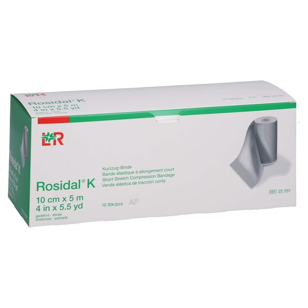 Rosidal K Binde 10 cmx5 m steril einzeln verpackt 10 St