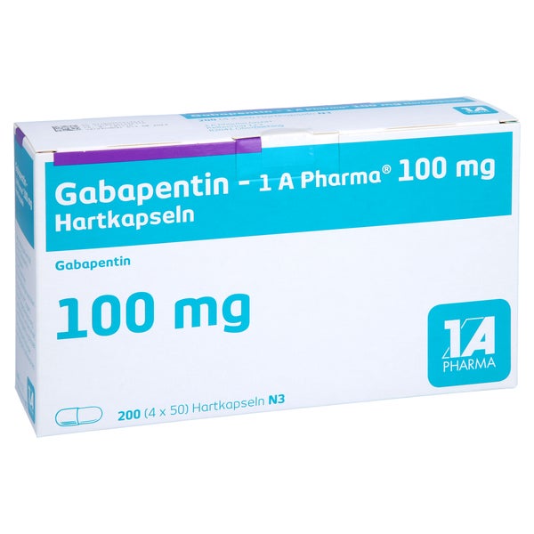 Gabapentin-1a Pharma 100 mg Hartkapseln 200 St