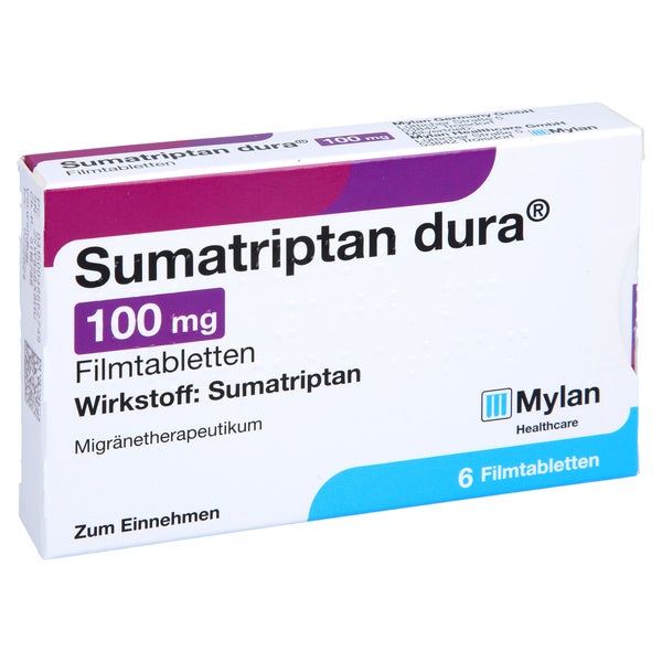 Sumatriptan dura 100 mg Filmtabletten 6 St