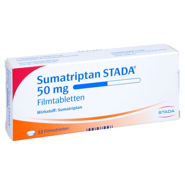 Sumatriptan Stada 50 mg Filmtabletten 12 St