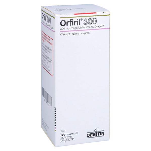 Orfiril 300 Magensaftresistente Dragees 200 St