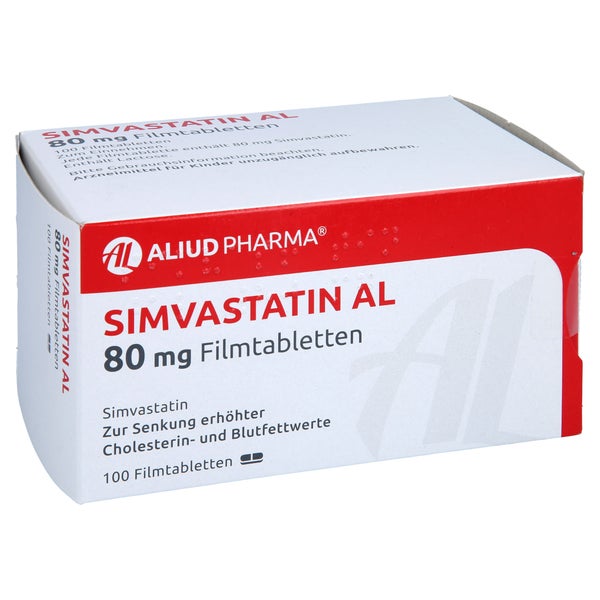 Simvastatin AL 80 mg Filmtabletten 100 St