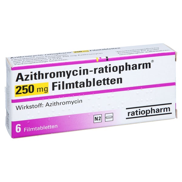 AZITHROMYCIN-ratioph.250mg Filmtabletten 6 St