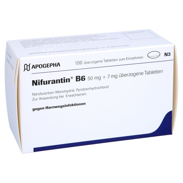 Nifurantin B 6 überzogene Tabletten 100 St