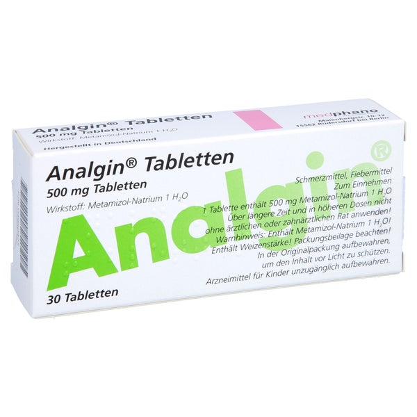 Analgin Tabletten, 500 mg 30 St
