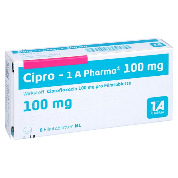 Cipro-1a Pharma 100 mg Filmtabletten 6 St