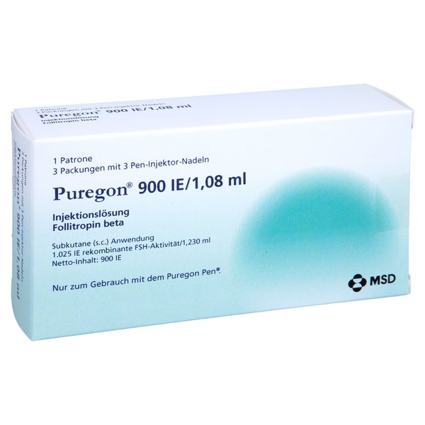 PUREGON 900 I.E./1,08 ml Injekt.-Lsg.i.Pat.+9 Nad. 1 St