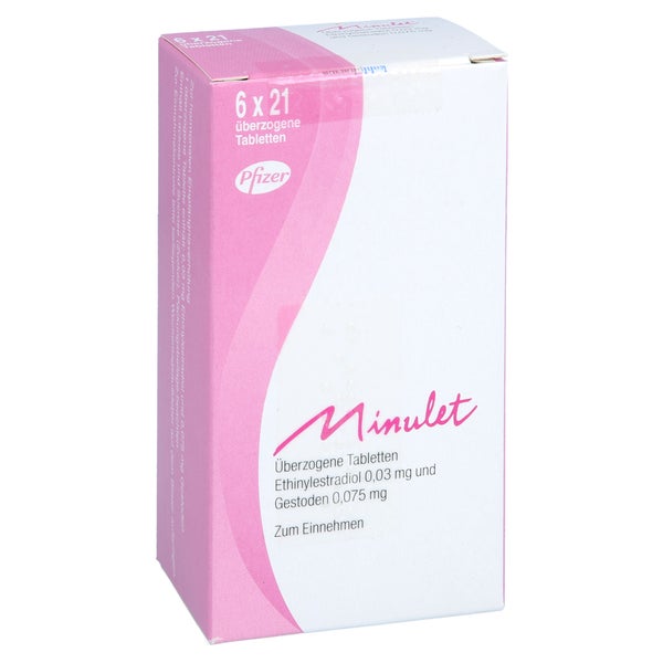 Minulet Überzogene Tabletten 6X21 St