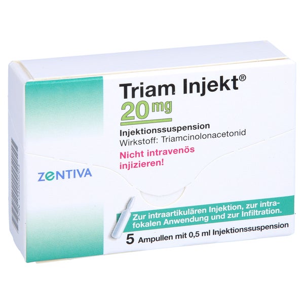 TRIAM INJEKT 20 mg Kristallsuspension in Ampullen 5X0,5 ml