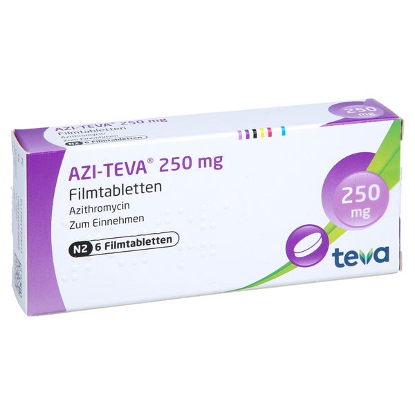 AZI TEVA 250 mg Filmtabletten 6 St