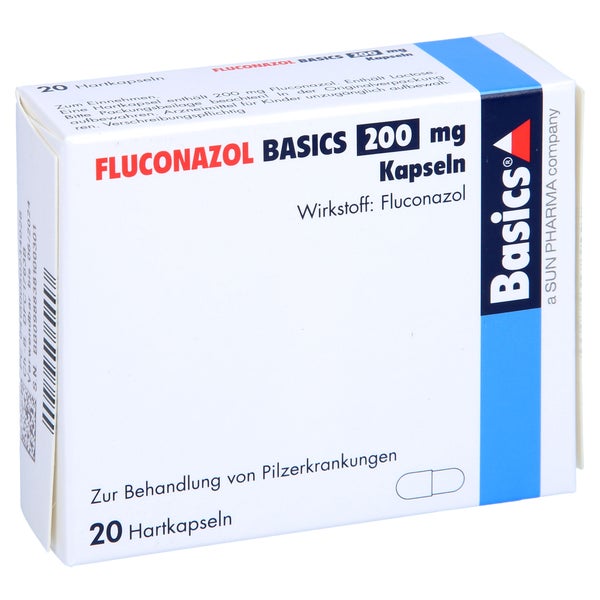 Fluconazol Basics 200 mg Hartkapseln 20 St
