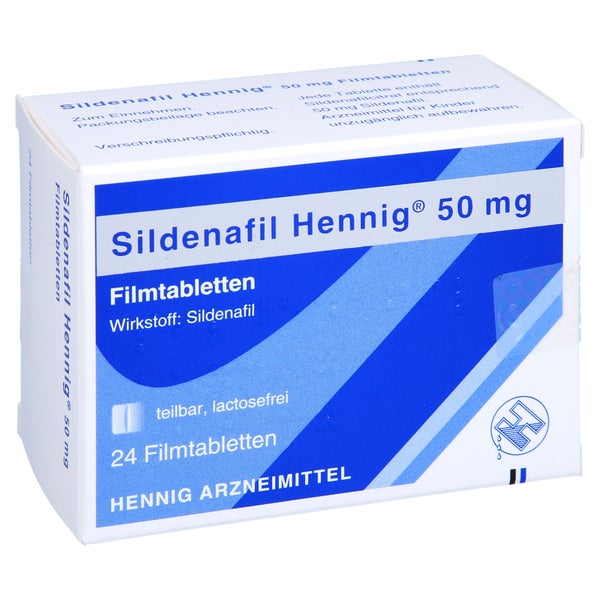 Sildenafil Hennig 50 mg Filmtabletten 24 St
