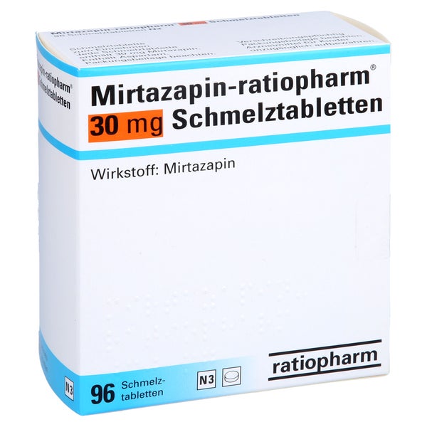 MIRTAZAPIN-ratiopharm 30 mg Schmelztabletten 96 St