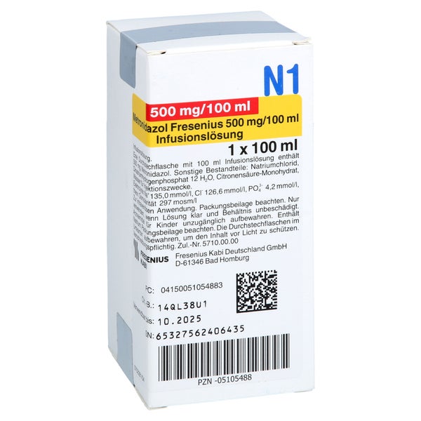 METRONIDAZOL Fresenius Glas Infusionslösung 1X100 ml