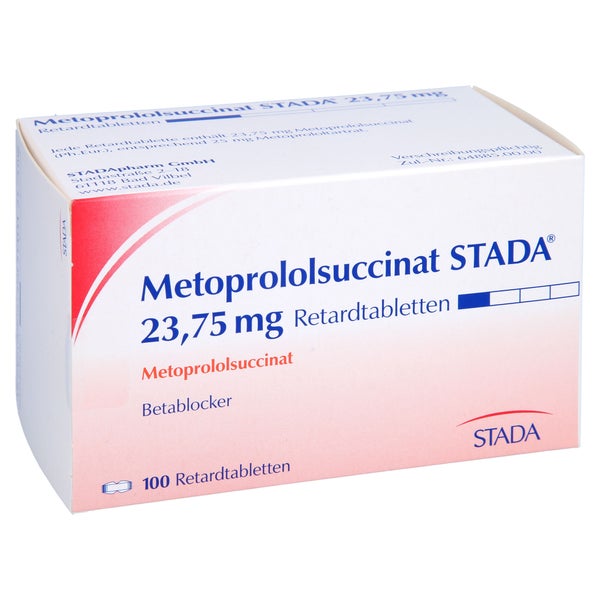 METOPROLOLSUCCINAT STADA 23,75 mg Retardtabletten 100 St