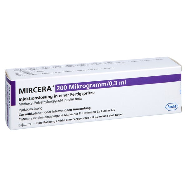 MIRCERA 200 Mikrogramm/0,3 ml Inj.-Lsg.i.e.F.-Sp. 1 St