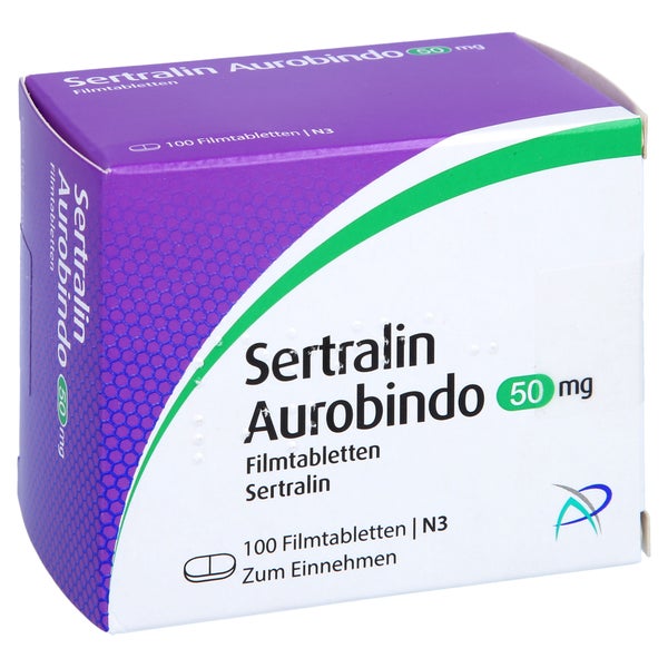 Sertralin Aurobindo 50 mg Filmtabletten 100 St