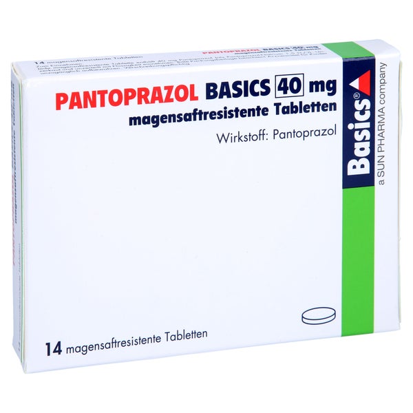PANTOPRAZOL BASICS 40 mg magensaftres.Tabletten 14 St