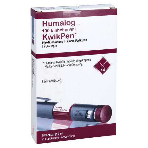 HUMALOG 100 E/ml KwikPen Injektionslösung 5 St