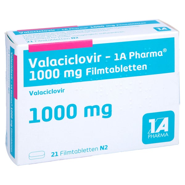 VALACICLOVIR-1A Pharma 1.000 mg Filmtabletten 21 St