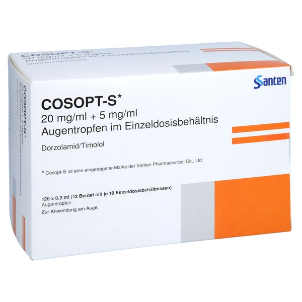 COSOPT-S 20 mg/ml+5 mg/ml Augentr.i.Einzeldosisbe. 120X0,2 ml